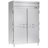 Beverage-Air HFPS2HC-1HS Horizon Series 52 inch Stainless Steel Half Door Reach-In Freezer