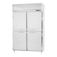 Beverage-Air PRD2HC-1AHS 52 inch Stainless Steel Solid Half Door Pass-Through Refrigerator