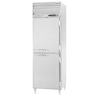 Beverage-Air PRD1HC-1AHS 26 inch Stainless Steel Solid Half Door Pass-Through Refrigerator