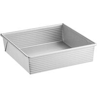 USA Pans 9 x 9 x 2.25 Inch Square Cake Pan, Aluminized Steel with Americoat