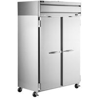 Beverage-Air HRPS2HC-1S Horizon Series 52 inch Solid Door All Stainless Steel Reach-In Refrigerator