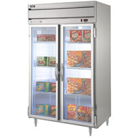 Beverage-Air HFPS2HC-1G Horizon Series 52 inch Stainless Steel Glass Door Reach-In Freezer