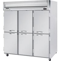 Beverage-Air HR3HC-1HS Horizon Series 78" Top Mounted Half Door Reach-In Refrigerator