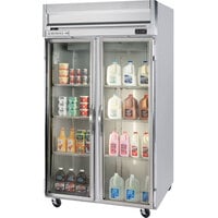 Beverage-Air HRP2HC-1G Horizon Series 52 inch Glass Door Reach-In Refrigerator