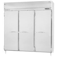 Beverage-Air PRD3HC-1AS 78 inch Stainless Steel Solid Door Pass-Through Refrigerator