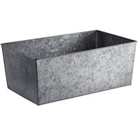 American Metalcraft BEVDG20 Full Size Onyx Galvanized Metal Rectangular Beverage Tub