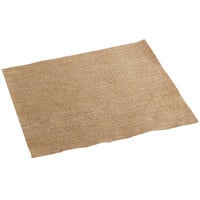 Hoffmaster FP1310 FashnPoint 15 1/2" x 15 1/2" Burlap Print Flat Pack Dinner Napkin - 750/Case