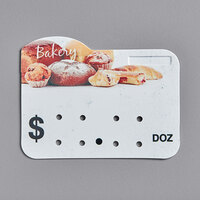 Ketchum Manufacturing Bakery Molded Number Price Tag (Dz.) - 25/Pack