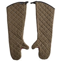 San Jamar 800FG24 24" Bestguard Oven Mitts with WebGuard™ Plus Protection