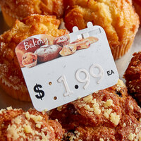 Bakery Molded Number Price Tag (Ea.) - 25/Pack