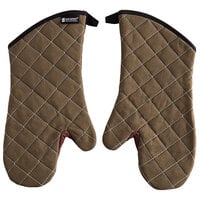 San Jamar 800FG15 15 inch Bestguard Oven Mitts with WebGuard Plus Protection