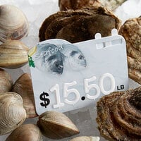 Seafood Molded Number Price Tag (lb.) - 25/Pack