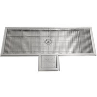 Eagle Group WTFT-1872-SG Cool Trough 18" x 72" Water Tempering System with Stainless Steel Grating
