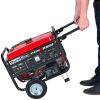 DuroStar DS4850EH Portable 208 CC Dual Fuel Powered Generator with Electric / Recoil Start and Wheel Kit - 4,850/3,850W, 120V