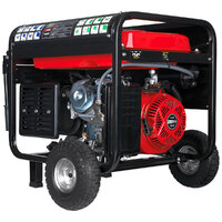 DuroStar DS12000EH Portable 457 CC Dual Fuel Powered Generator with Electric / Recoil Start and Wheel Kit - 12,000/9,500W, 120V