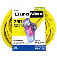 DuroMax XPC10025C 25' 10/3-Gauge Triple Tap Heavy-Duty Extension Power Cord
