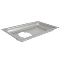 Hobart 22PAN-SSTFS Stainless Steel Rectangular Feed Pan with Funnel-Shaped Opening