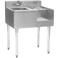 Eagle Group BD24-18R 1800 Series 24 inch Underbar Sink with Right Blender Module