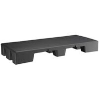 Regency 48 inch x 20 inch x 6 inch Black Plastic Display Base / Spot Merchandiser - 1000 lb. Capacity