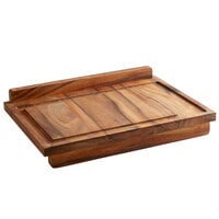 Fox Run 28195 23 3/4 inch x 17 1/4 inch x 1 1/4 inch Reversible Wooden Pastry Board