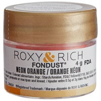 Roxy & Rich 4 Gram Neon Orange Fondust Hybrid Food Color
