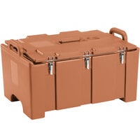 Cambro 100MPC157 Camcarrier® 100 Series Coffee Beige Top Loading 8" Deep Insulated Food Pan Carrier