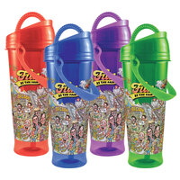 32 oz. Assorted Color "Fun at the Fair" Handled Tizzeroo Souvenir Cup with Lid and Straw - 108/Case