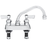 Fisher 3514 Deck-Mounted Swivel Faucet with 4" Centers - 14" Spout