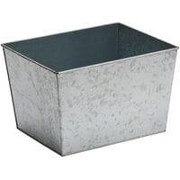 American Metalcraft BEVG129 Half Size Silver Galvanized Metal Rectangular Beverage Tub