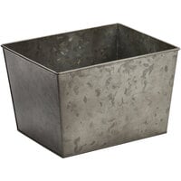 American Metalcraft BEVDG129 Half Size Onyx Galvanized Metal Rectangular Beverage Tub