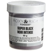 Roxy & Rich 50 Gram Super Black Fondust Hybrid Food Color