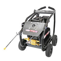 Simpson 65211 Super Pro Pressure Washer with Roll Cage, Simpson Belt-Driven Engine, and 50' Hose - 4400 PSI; 4 GPM