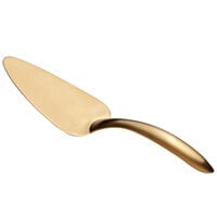Bon Chef 9465GM 10 1/4 inch Gold Matte Stainless Steel Pastry Server with Hollow Cool Handle