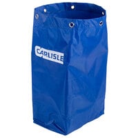 Carlisle JC194614 25 Gallon Blue Nylon Janitorial Bag for JC1945S23 and JC1945L23 Carts
