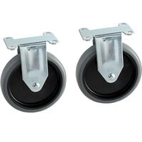 Carlisle UCC452500 5 inch Replacement Fixed Caster for UC401823 and UC452523 Utility Carts   - 2/Pack
