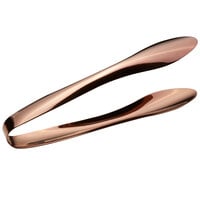 Bon Chef 9469RG 6" Rose Gold Stainless Steel Serving Tongs with Hollow Cool Handle