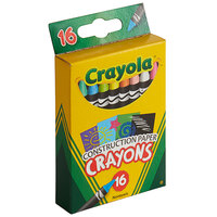 Crayola 525817 16-Count Assorted Color Construction Paper Crayon Box