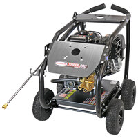 Simpson 65208 Super Pro Pressure Washer with Roll Cage, Simpson Engine, and 50' Hose - 4400 PSI; 4 GPM