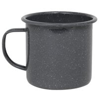 Crow Canyon Home K112GRY Stinson 16 oz. Grey Speckle Enamelware Mug