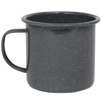 Crow Canyon Home K11GRY Stinson 12 oz. Grey Speckle Enamelware Mug