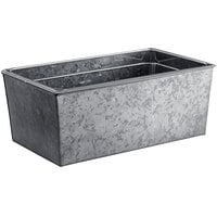 American Metalcraft Full Size Onyx Galvanized Metal Beverage Tub with Polycarbonate Liner