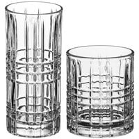 Acopa Madras Rocks / Old Fashioned and Highball Glass Set - 24/Set