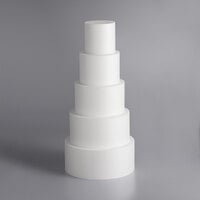 6 inch Foam 5-Piece Round Cake Dummy Kit