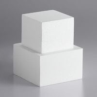 Baker's Mark 5 inch Foam 2-Piece Square Cake Dummy Kit