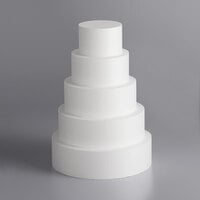 4 inch Foam 5-Piece Round Cake Dummy Kit