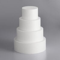 4 inch Foam 4-Piece Round Cake Dummy Kit