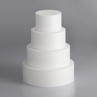 Baker's Lane 4" Foam 4-Piece Round Cake Dummy Kit