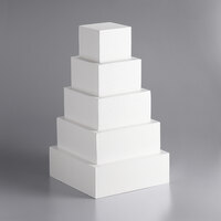 5 inch Foam 5-Piece Square Cake Dummy Kit