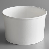 Choice 16 oz. White Paper Frozen Yogurt / Soup / Food Cup - 50/Pack