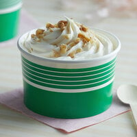 Choice 16 oz. Green Paper Frozen Yogurt / Soup / Food Cup - 50/Pack